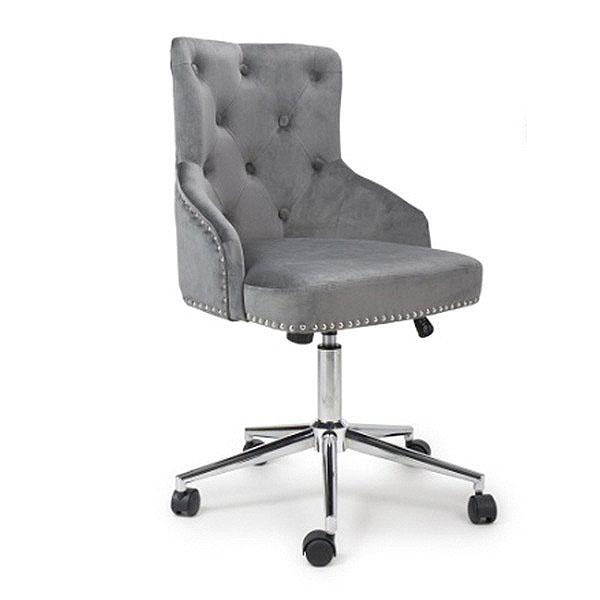 Rocco Leather Effect grey Office Chair