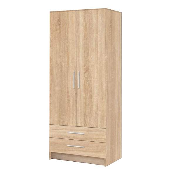 DOUBLE COMBI WARDROBE IN VINTAGE OAK