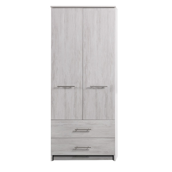 2 Door Combi Wardrobe in light artwood