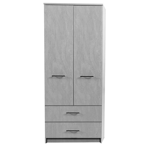 2 Door Combi Wardrobe in concrete