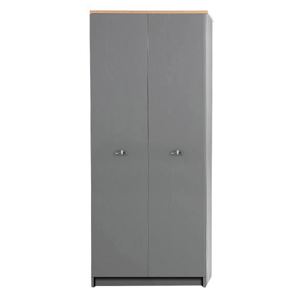 2 Door Wardrobe in grey