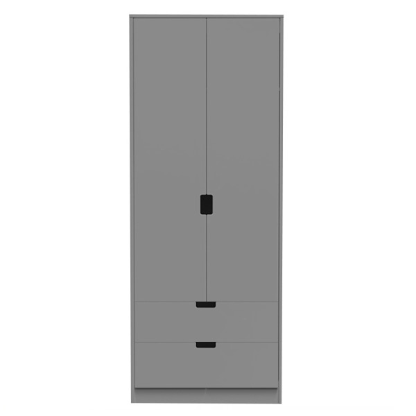 BTL scandi dusk grey 2dr combi wardrobe