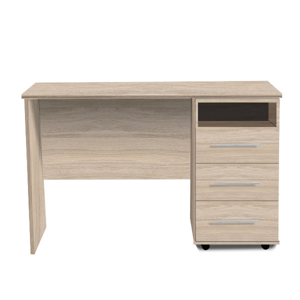 Lorenzo Oak 3 Drawer Desk for HMO