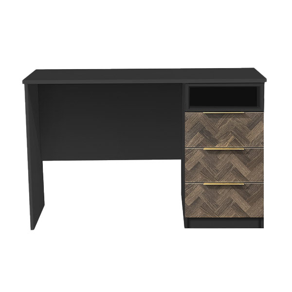Herringbone desk with gold handle