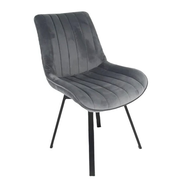 Rocco 360 grey swivel chair