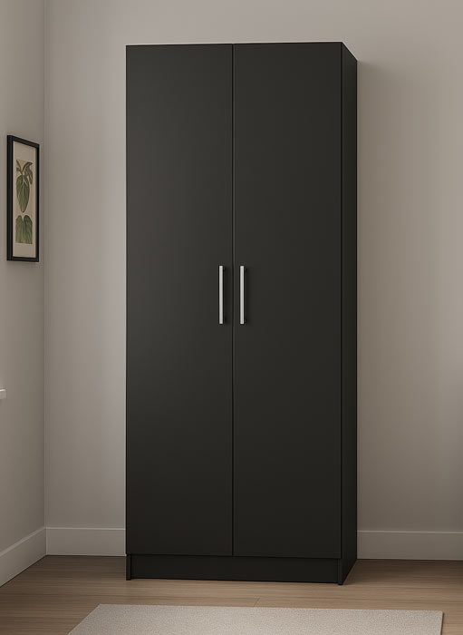 SOCIAL HOUSING WARDROBE IN BLACK