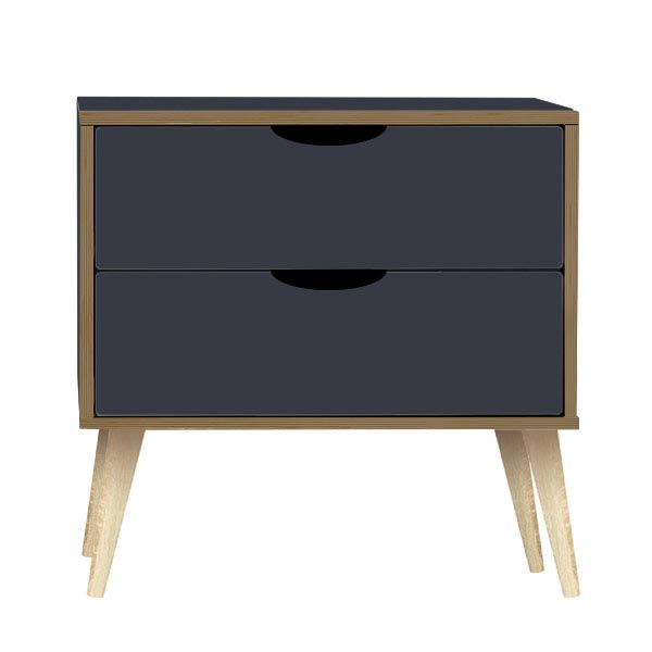 Scandi light legs Indigo Blue bedside