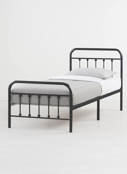BLACK social housing metal bed