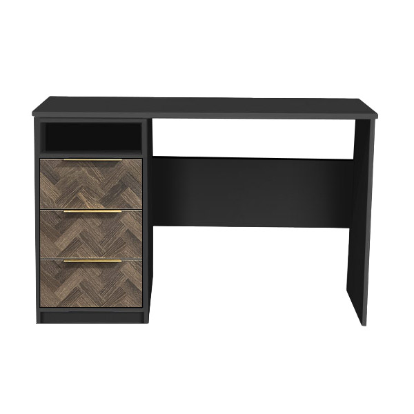 Herringbone desk with gold handle
