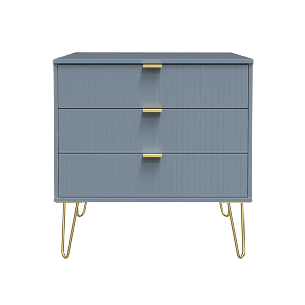 3 DRAWER CHEST IN DENIM