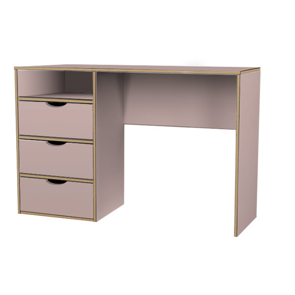 Kobe Pink 4 drawer desk