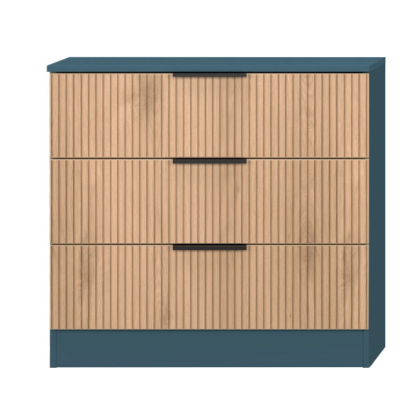 BORA BLUE 3 DRAWER CHEST