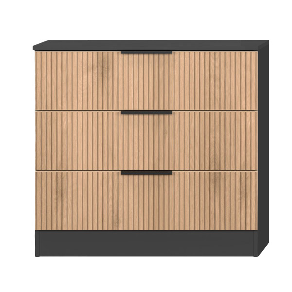 BORA GREY 3 DRAWER CHEST