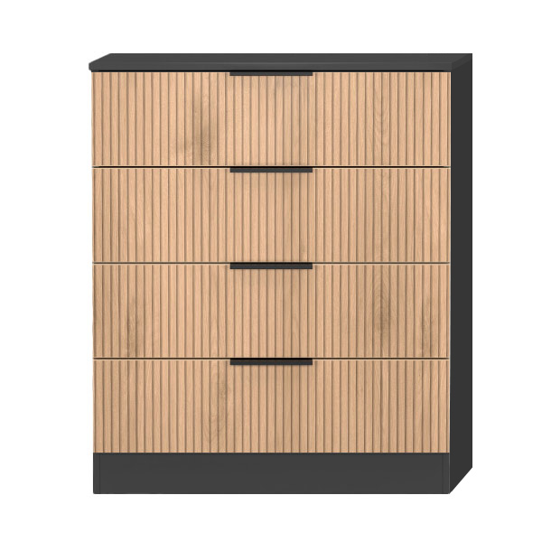 BORA GREY 4 DRAWER CHEST