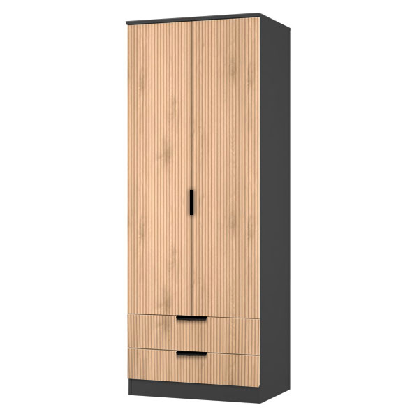 BORA COMBI WARDROBE IN DARK GREY