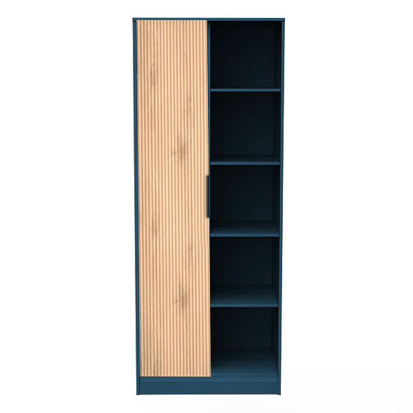 Bora Double Open Wardrobe in Blue