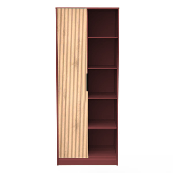 Bora Double Open Wardrobe in Red
