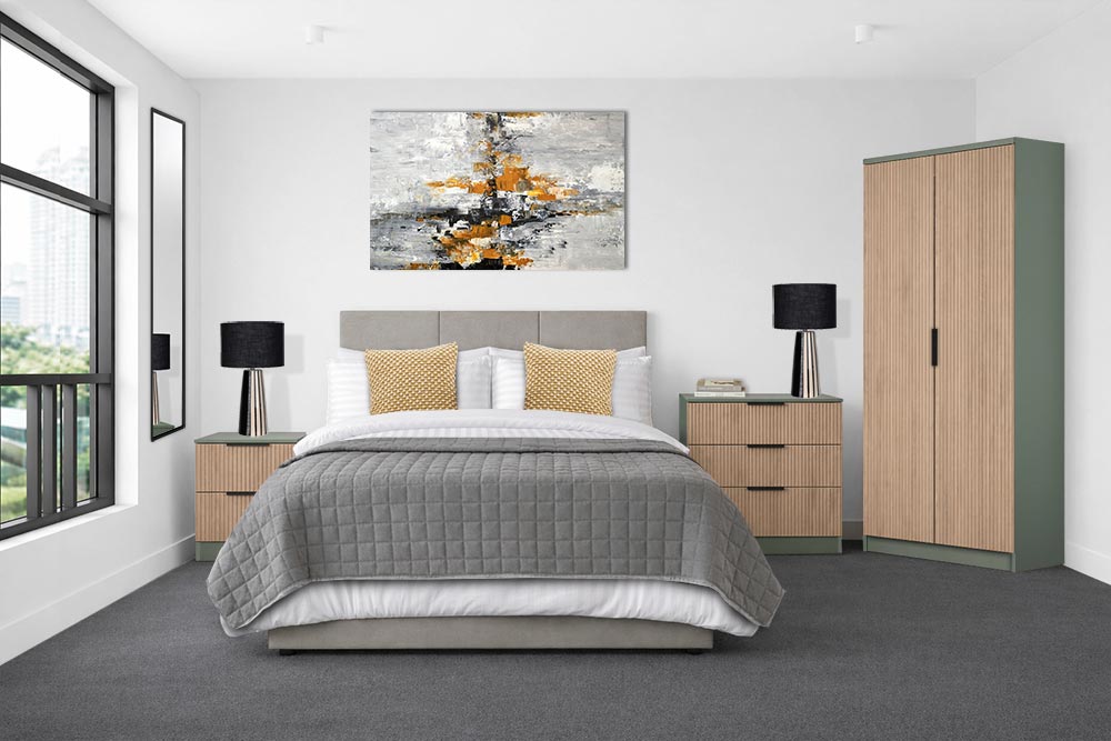 Bora Bedroom Furniture in Green