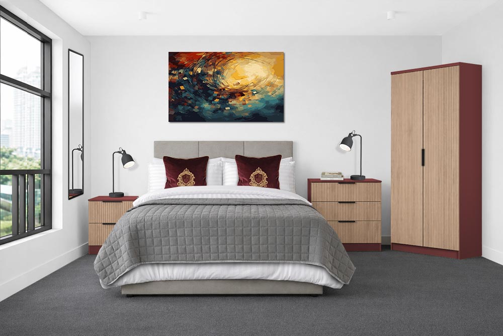 Bora Bedroom Furniture in Red