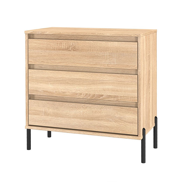 LEONA 3 DRAWER CHEST IN BARDOLINO OAK