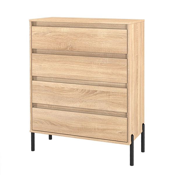 LEONA 4 DRAWER CHEST IN BARDOLINO OAK