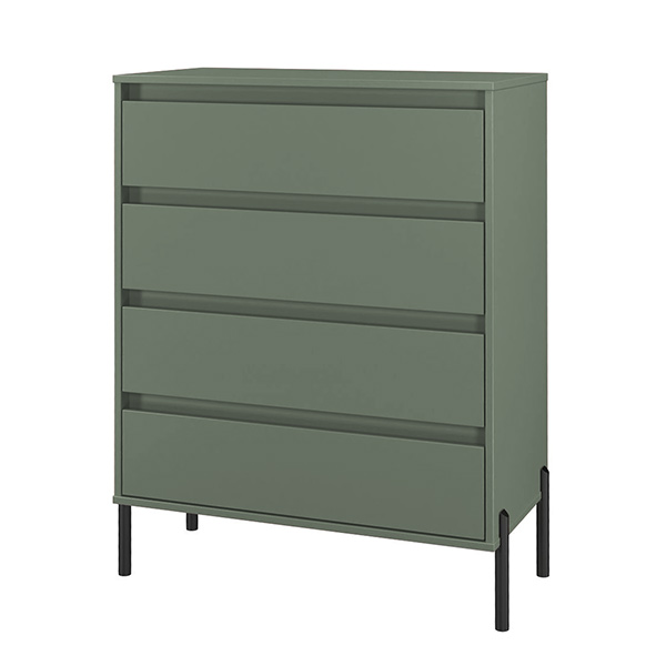 LEONA 4 DRAWER CHEST IN REED GREEN
