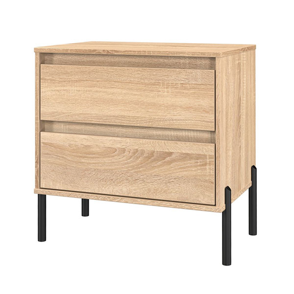 LEONA FURNITURE PACK BEDSIDE IN BARDOLINO OAK