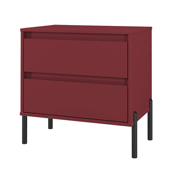 LEONA BEDSIDE IN RED