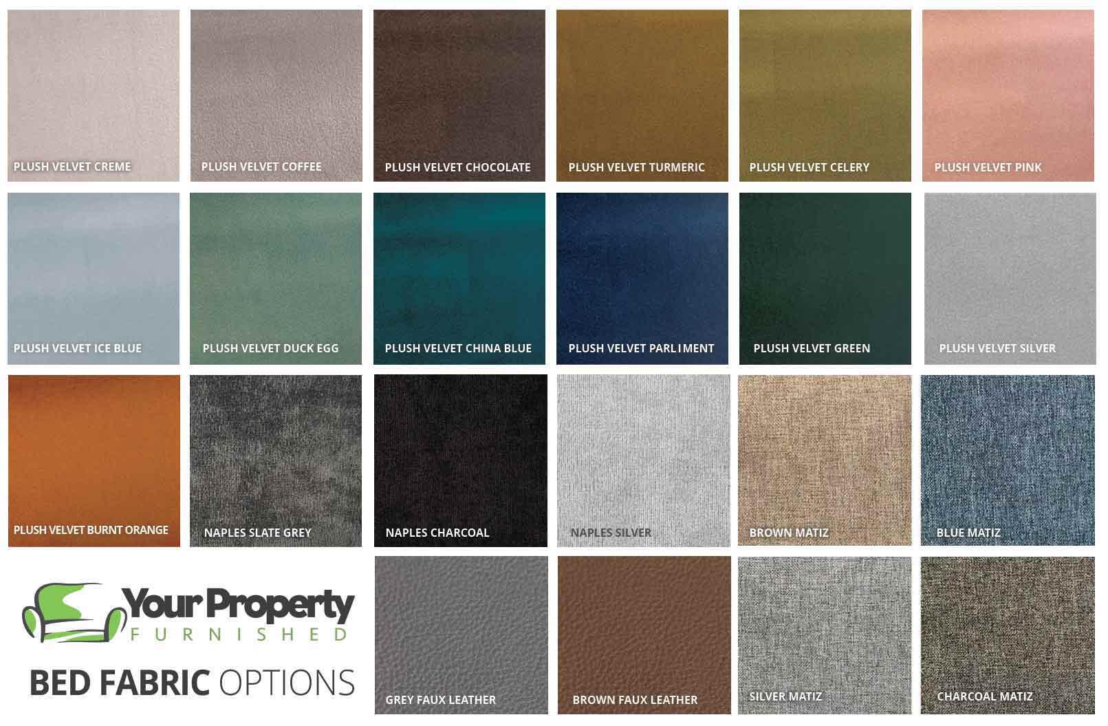 YPF Headboard Colours