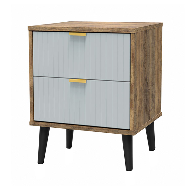 Linear Bedside in duck egg with black handle
